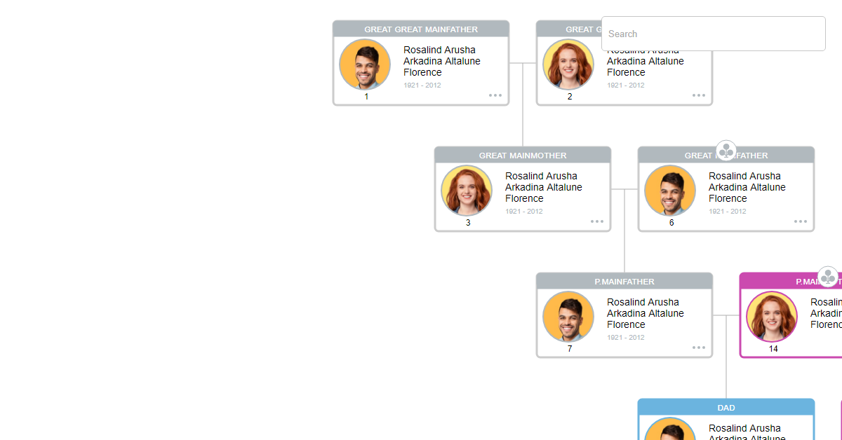 Color - Family-Tree-JS