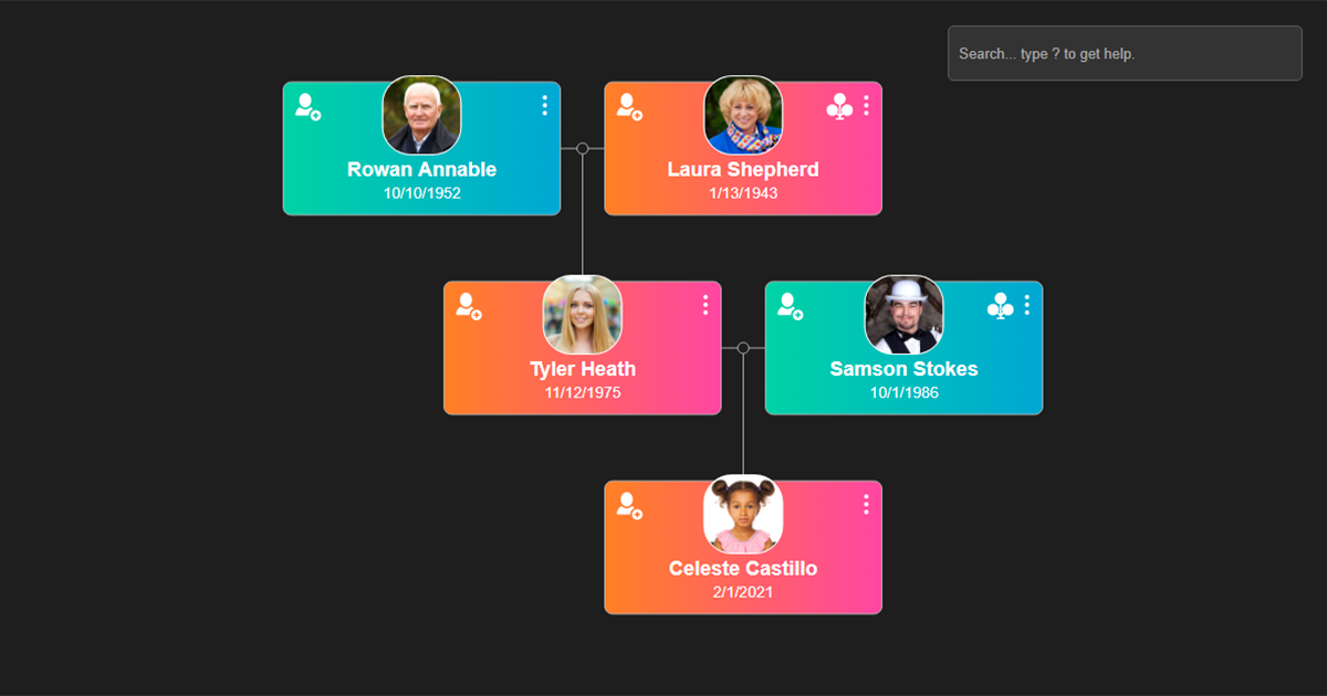 First Look - FamilyTree JS