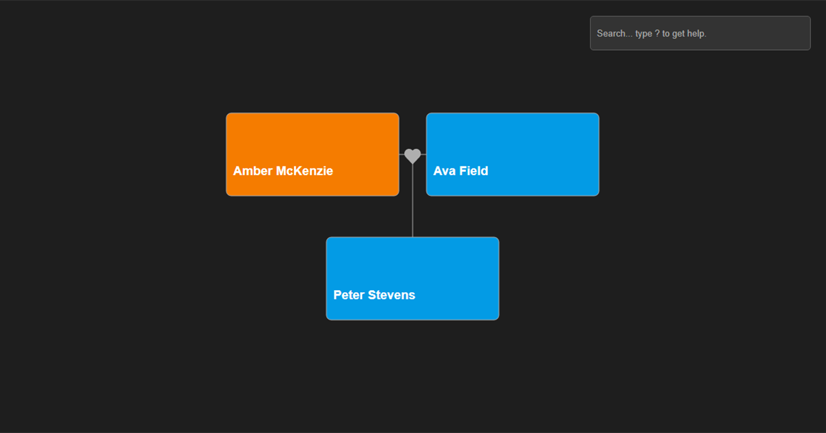 Heart - FamilyTree JS