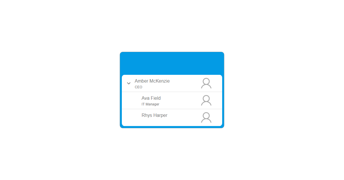 treeListLayout - OrgChart JS